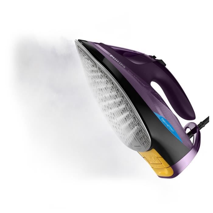 PHILIPS Fer a repasser Azur Advanced GC4934/30, 3000W, Pressing 230 g/min, Débit vapeur 55 g/min, , Systeme sans réglage