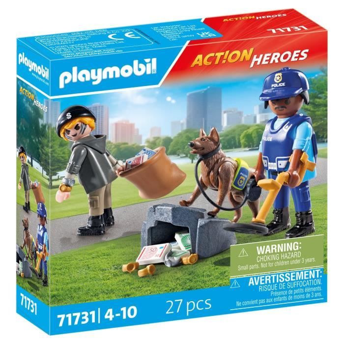 PLAYMOBIL 71731 Cane poliziotto e ladro