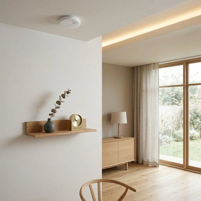 Image secondaire de Lot de 2 Détecteurs de Fumée Optiques CHACON avec Pile Alcaline 9V