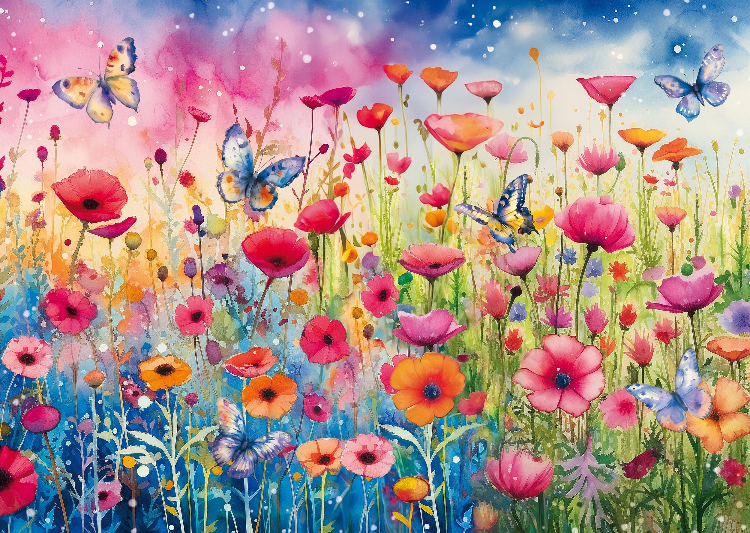 Image secondaire de Puzzle Prairie de Coquelicots - 1000 Pièces - Schmidt Spiele