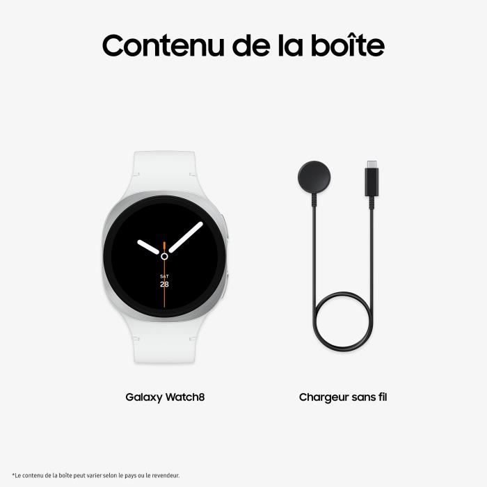 Image secondaire de Samsung Galaxy Watch8 Montre connectée Bluetooth 40mm Silver