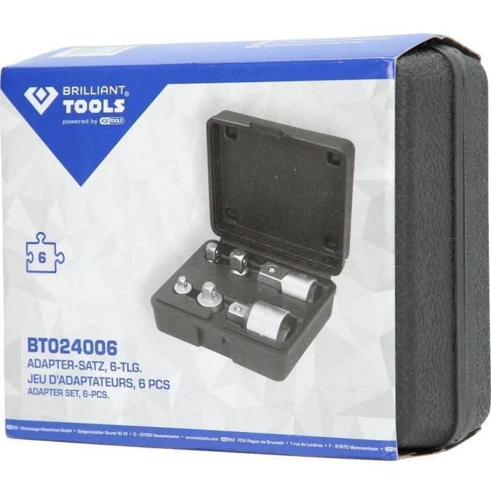 Jeu d'adaptateurs | 6 pieces - Brilliant Tools BT024006