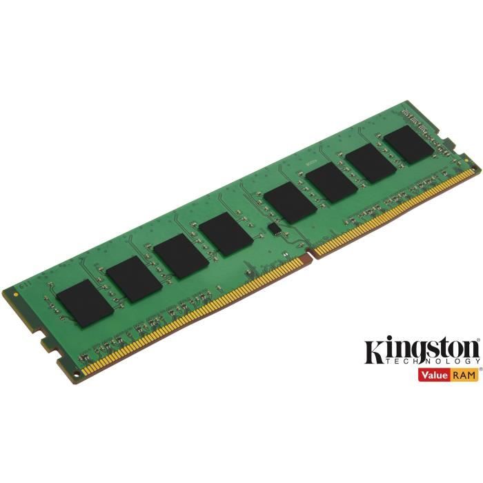 KINGSTON - Mémoire PC RAM DDR4 - ValueRam - 4Go (1x4Go) - 2666MHz - CAS19 (KVR26N19S6/4)