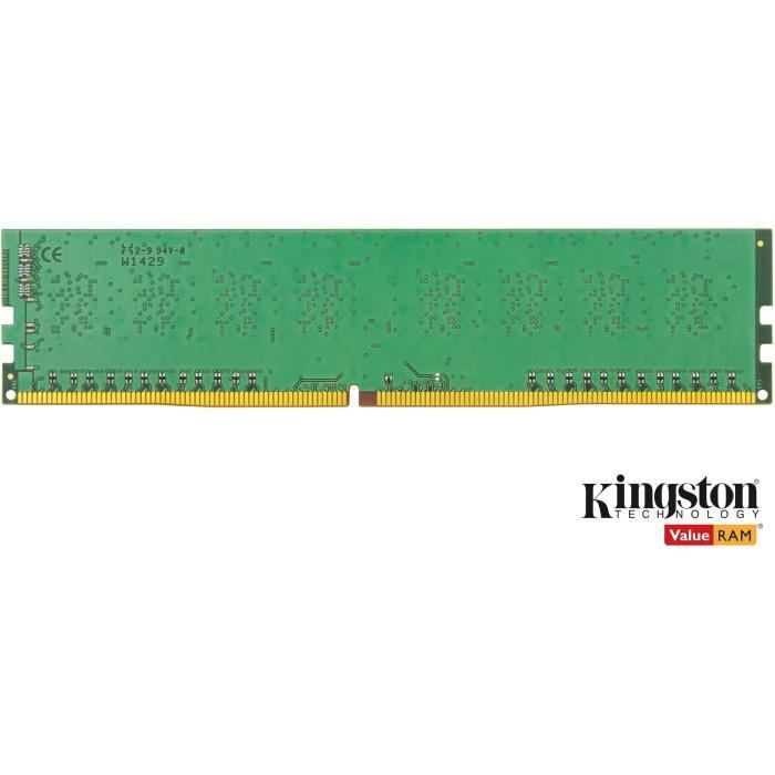 KINGSTON - Mémoire PC RAM DDR4 - ValueRam - 4Go (1x4Go) - 2666MHz - CAS19 (KVR26N19S6/4)