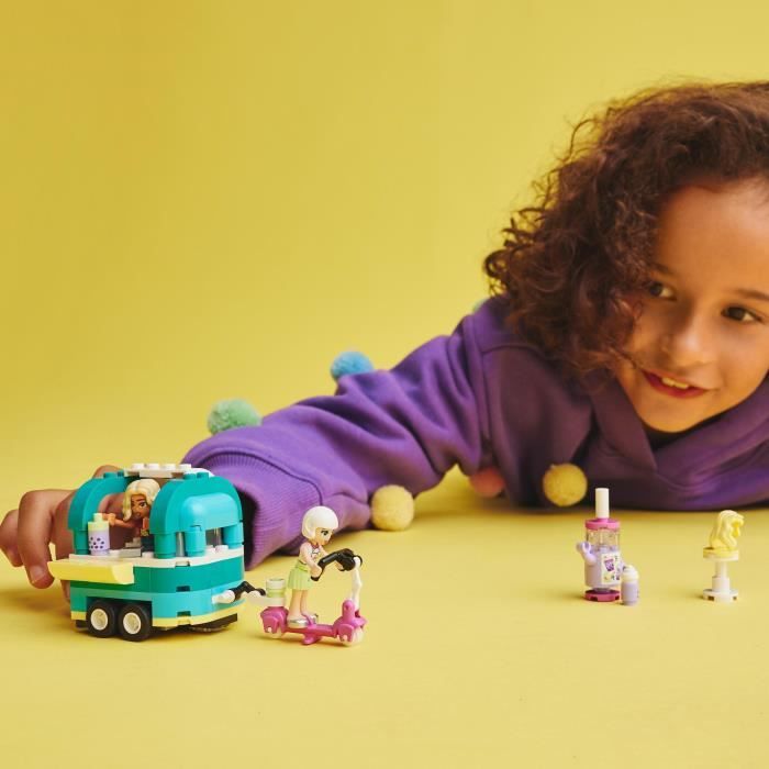 LEGO Friends 41733 La Boutique Mobile de Bubble Tea, Jouet Enfants 6 Ans, Scooter, Mini-Poupées
