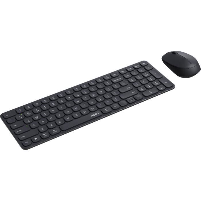 Image secondaire de Ensemble Clavier-Souris Sans Fil RAPOO 9310M Ultra-Slim Noir