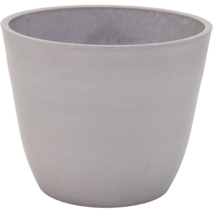 Pot - MEGA COLLECTIONS - Ecostone Egg - Ø 41 cm - H 33 cm - Taupe