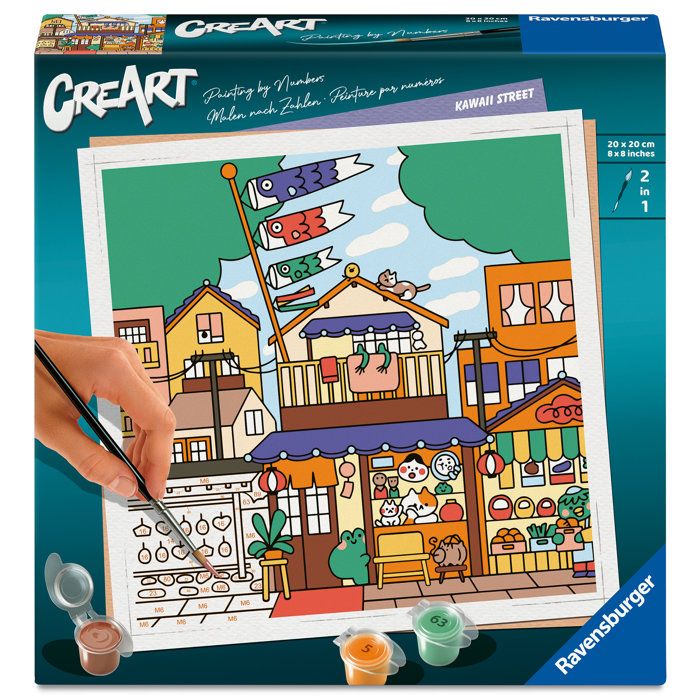 Ravensburger CreArt - Peinture par Numéros Kawaii Street pour Adultes