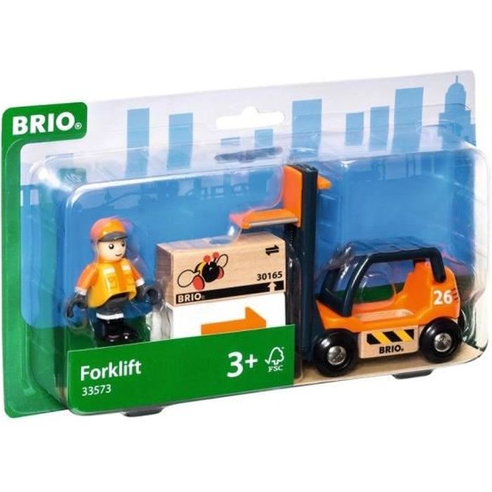Brio World Chariot Elevateur - Accessoire aimanté pour circuit de train en bois - Ravensburger - Mixte des 3 ans - 33573