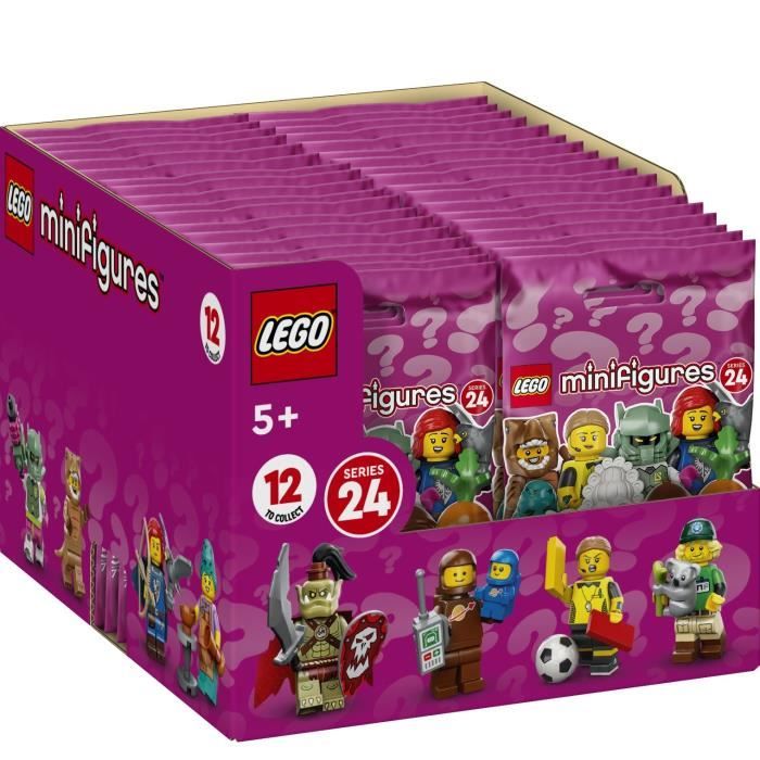 LEGO 71037 Minifigures Série 24, 36 Sachets de Minifigurines Mystere Edition 2023, Personnages