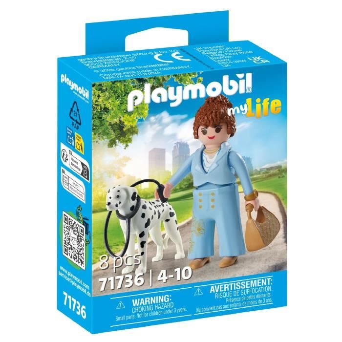 PLAYMOBIL 71736 Femme d'affaire avec son Dalmatien