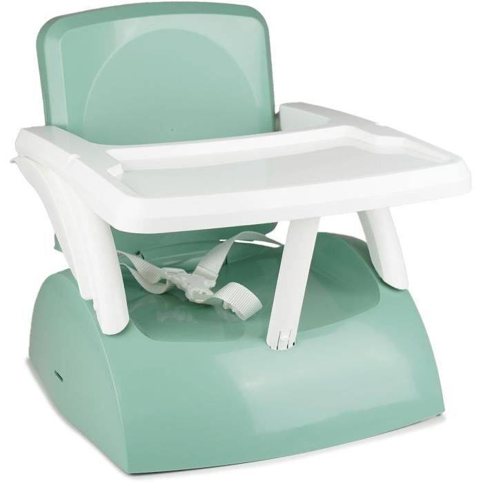 Rehausseur de chaise - THERMOBABY - GUSTO 2-en-1 - Vert Sauge - Evolutif et transportable