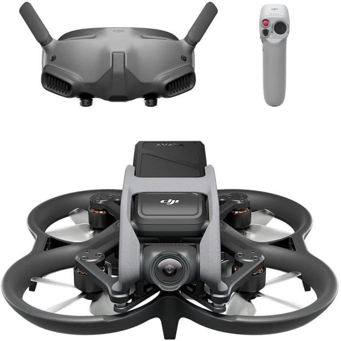 Drone DJI Avata Pro-View Combo - 4K 50ips et 60ips - + Nouvelle version du casque (FPV Google 2) - Noir