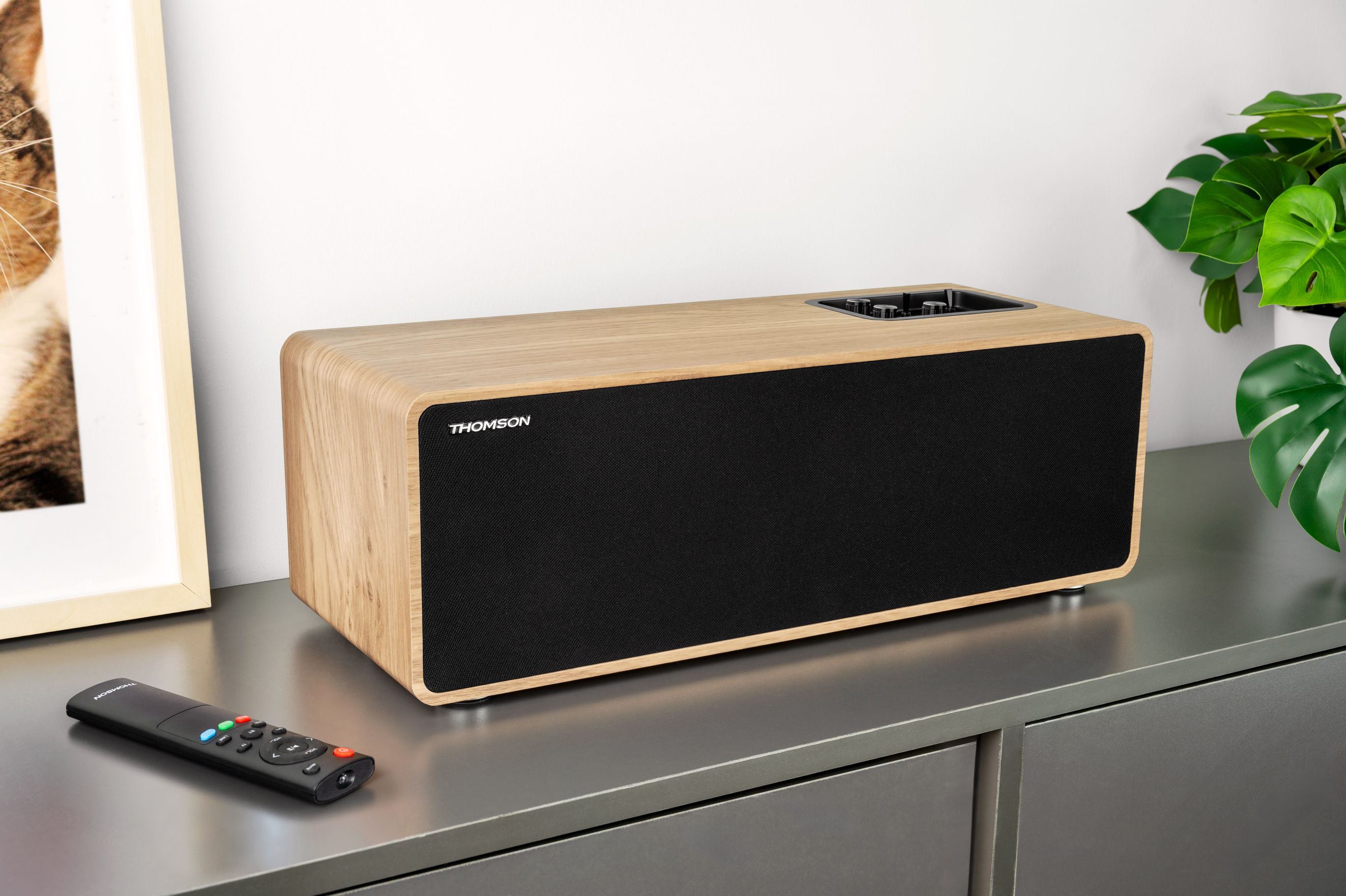 Image secondaire de Enceinte bluetooth - THOMSON - Bois et noir