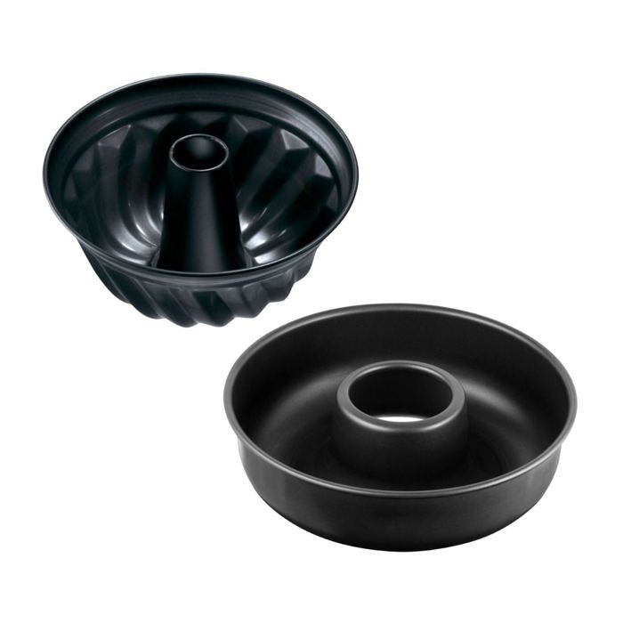 Moule à kouglofs et moule à savarin - ZENKER - Black Metallic - 25 et 28 cm