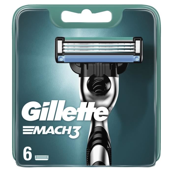 GILLETTE Mach3 Lames de rasoir x6