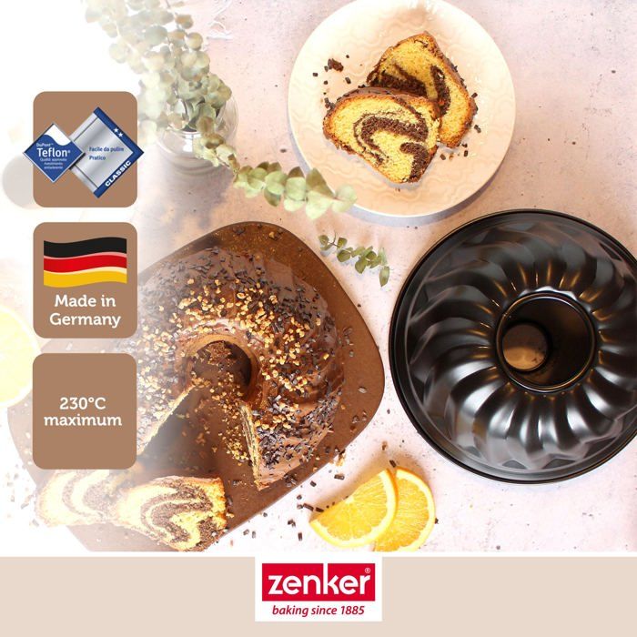 Image secondaire de Moule à kouglofs et moule à savarin - ZENKER - Black Metallic - 25 et 28 cm