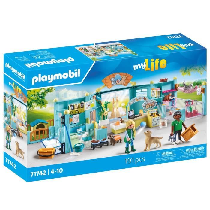 PLAYMOBIL 71742 Hôtel des animaux soigneurs accessoires