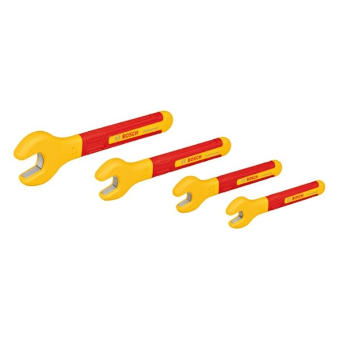 Image secondaire de Bosch Professional set de clés plates VDE (avec 4 clés plates : 8 mm, 10 mm, 13 mm et 17 mm, certifiées jusqu'a 1 000 V)