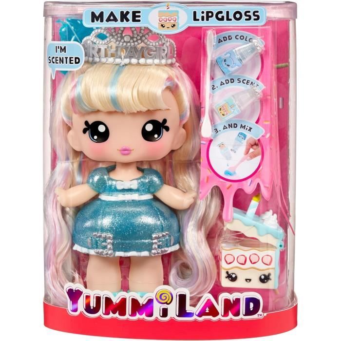 Image secondaire de Yummiland - Grande poupée 25 cm à coiffer et câliner - Animal de compagnie + baumes à lèvres parfumé - Callie - Dès 4 ans