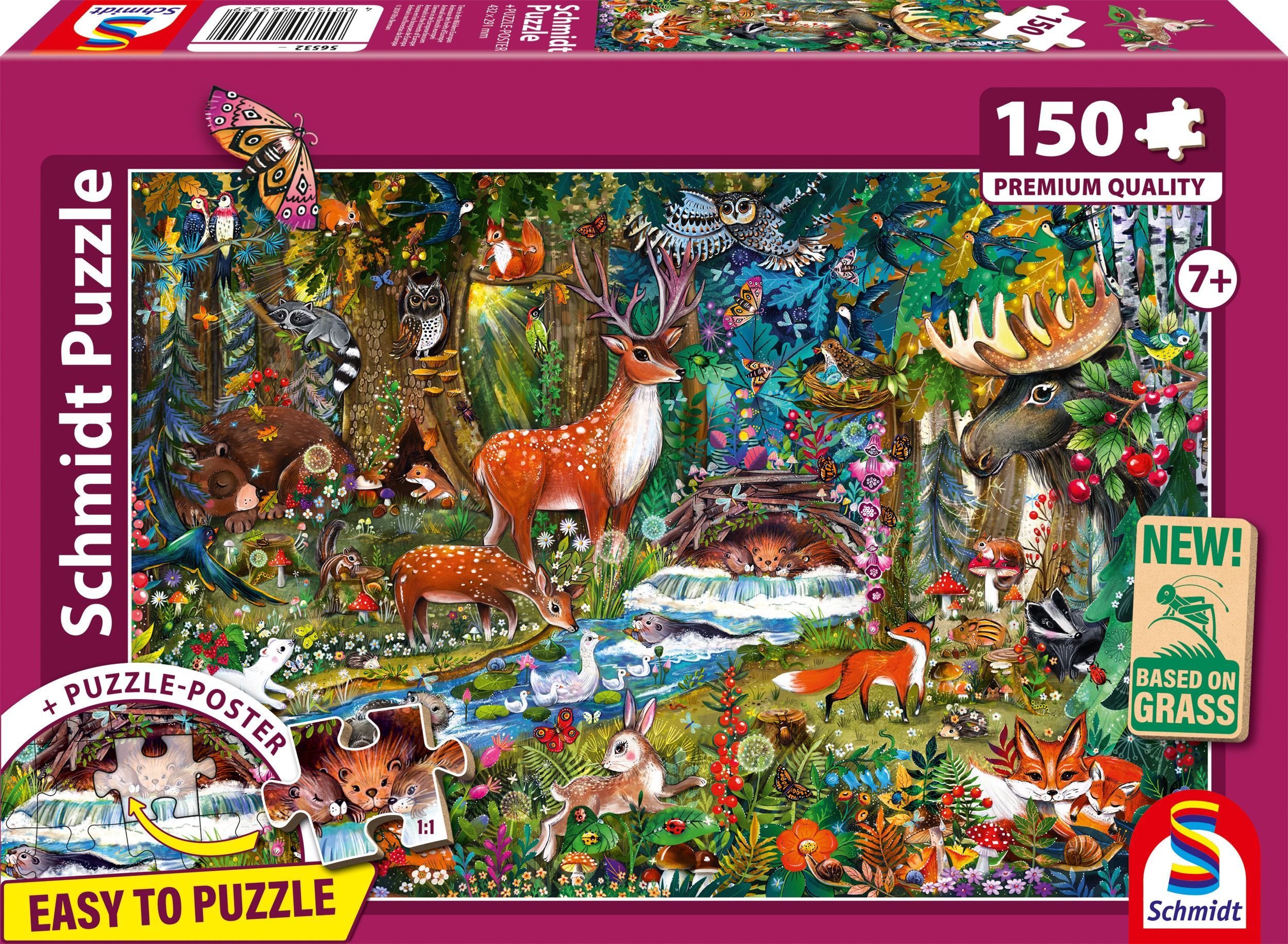 Puzzle Animaux des Forêts d'Europe - 150 pièces - Schmidt Spiele