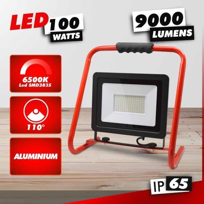 Image secondaire de Projecteur Led - I-Watts - I-SPB100W-9000SMD - 100 W - 9000 lumens