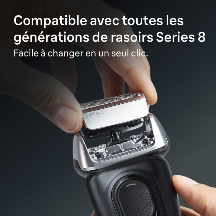 Image secondaire de Tete de rasoir BRAUN Series 8 - 4+1 éléments - 100 % fabriqué en Allemagne