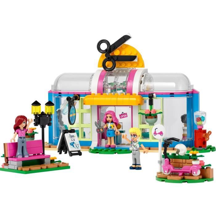 LEGO Friends 41743 Le Salon de Coiffure, Jouet de Coiffure avec Mini-Poupées Paisley et Olly