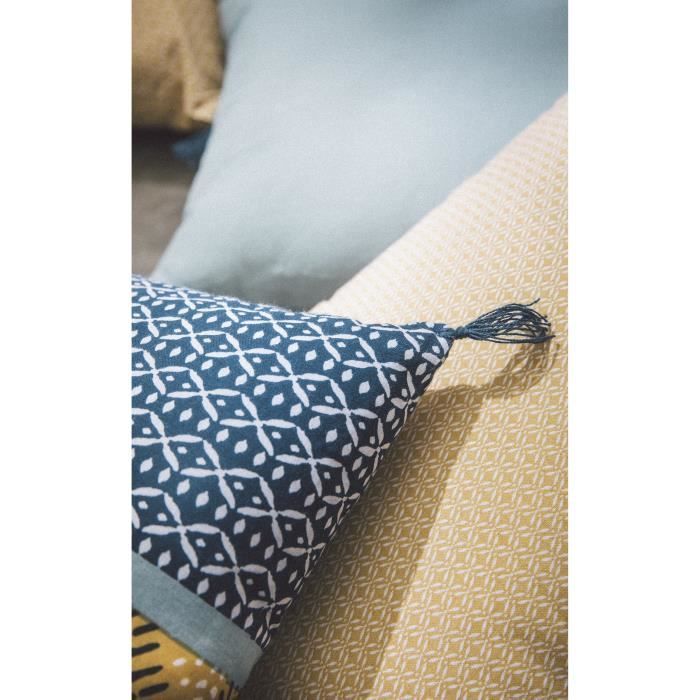 TODAY Coussin 100% coton Imprimé Jakarta Shiva Aruba - 30 x 50 cm TODAY