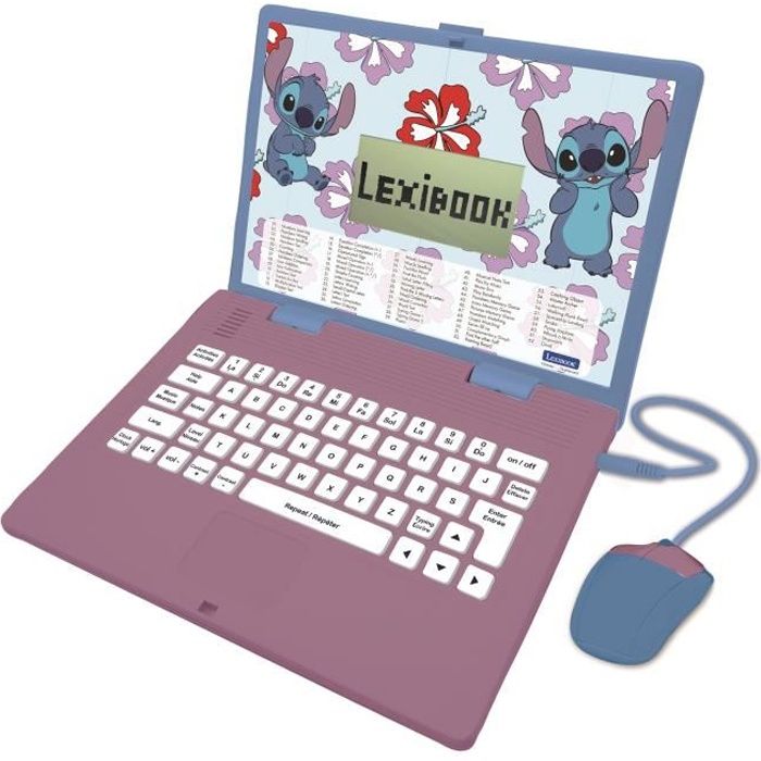 Computer didattico bilingue STITCH – 124 attività (francese-inglese)