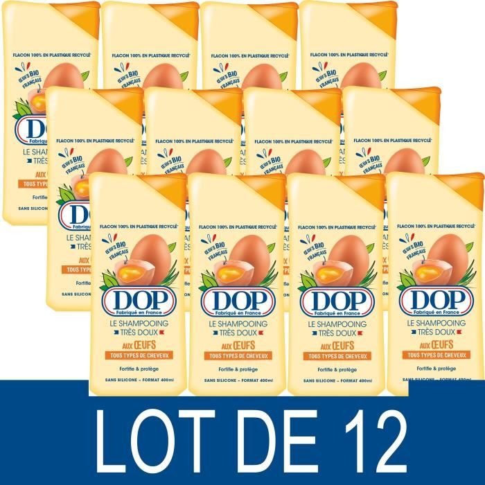 [LOT DE 12] Shampoing DOP Tres Doux Aux oeufs - 400ml