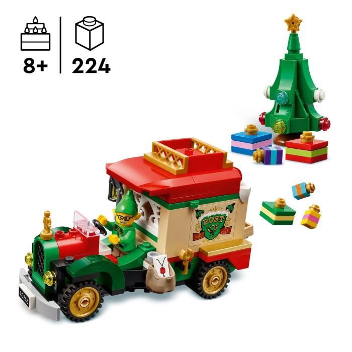 Image secondaire de LEGO 40746 Le Camion de Livraison du Pere Noël - Jouet des 8 ans & Décoration de Noël