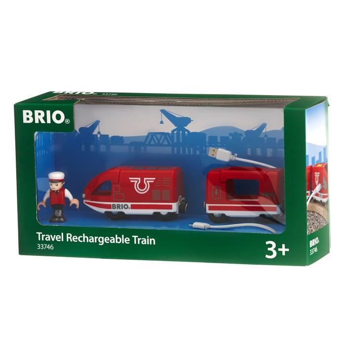 Brio World Train de Voyageur Rechargeable + cable USB - Accessoire Circuit de train en bois - Ravensburger - Mixte des 3 ans - 33746