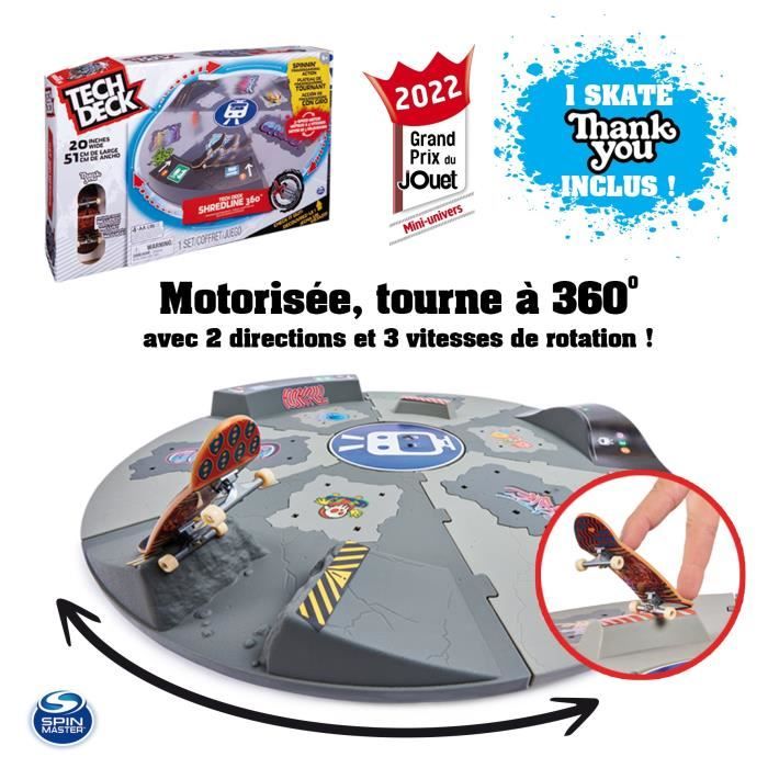 Tech Deck - Rampe Motorisée Shredline 360° - Finger Skate - 6 ans et +