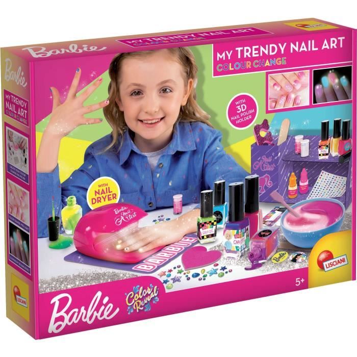 Kit smalti Barbie - LISCIANI - Cambia colore e si illumina al buio