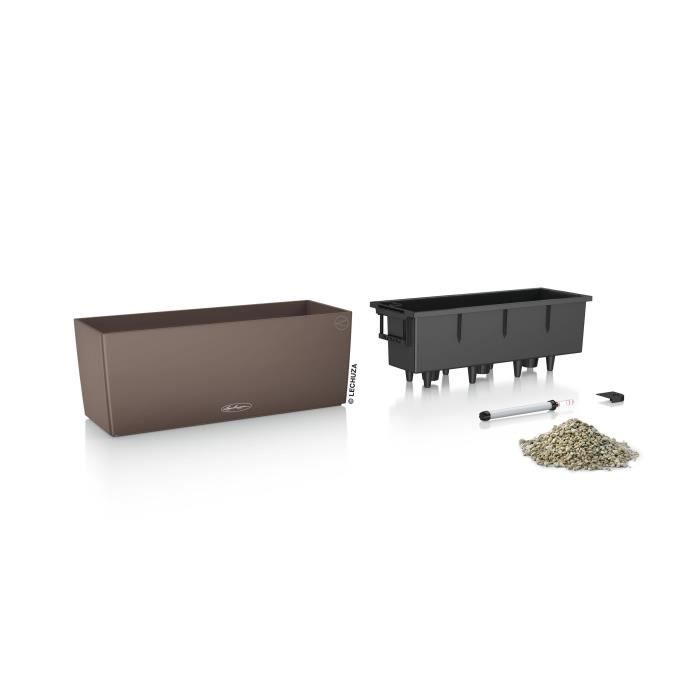 Image secondaire de Kit de plantation en pot - LECHUZA - BALCONERA 50 - Polypropylene - Marron - Intérieur & extérieur
