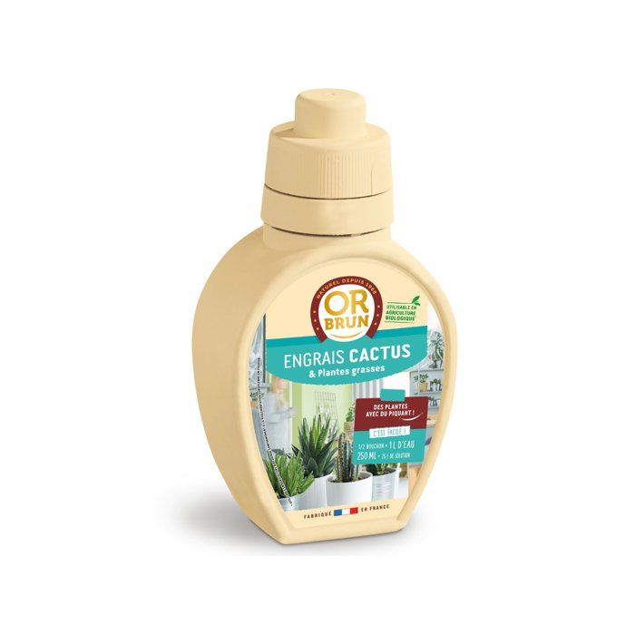 Image secondaire de Engrais Spécial Cactus et Plantes Grasses - 250 ml - OR BRUN