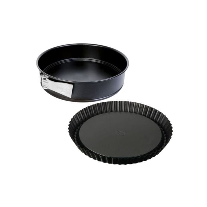 Duo Moule a tarte renversée et moule a manqué a charniere - DR OETKER - Tradition - 28 et 26 cm