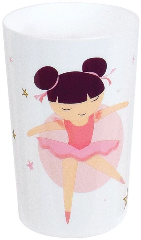 Image secondaire de Lot vaisselle - FUN HOUSE - DANSEUSE BALLERINE - Assiette creuse Ø16 cm, plate Ø22 cm, verre 220 ml et peluche musicale 40 cm