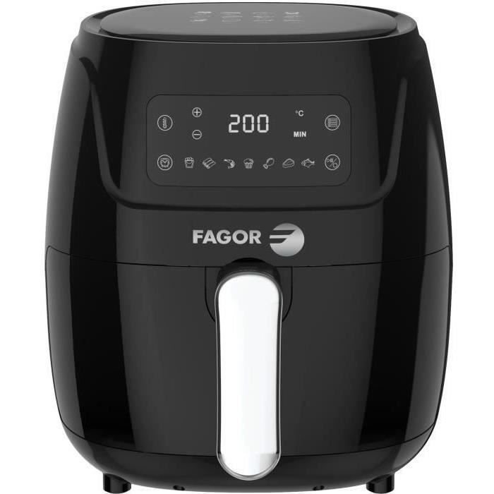 Friteuse Air Fryer FAGOR - FG7822 - 5,5 L - 1800 W - Ecran tactile - Sans huile - 12 préréglages de cuisson - Minuterie - Noir