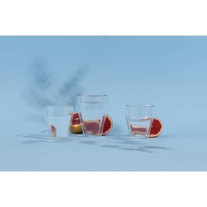 Image secondaire de Set 6 verres thermo - BODUM - Titlis - Double paroi - 0.35 l - Transparent