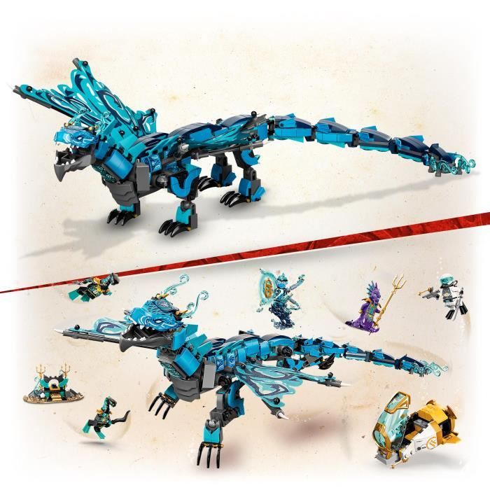 Lego 71754 Ninjago Drago D'acqua - Set Di Costruzioni Ninja Per Bambini Dai 9 Anni In su