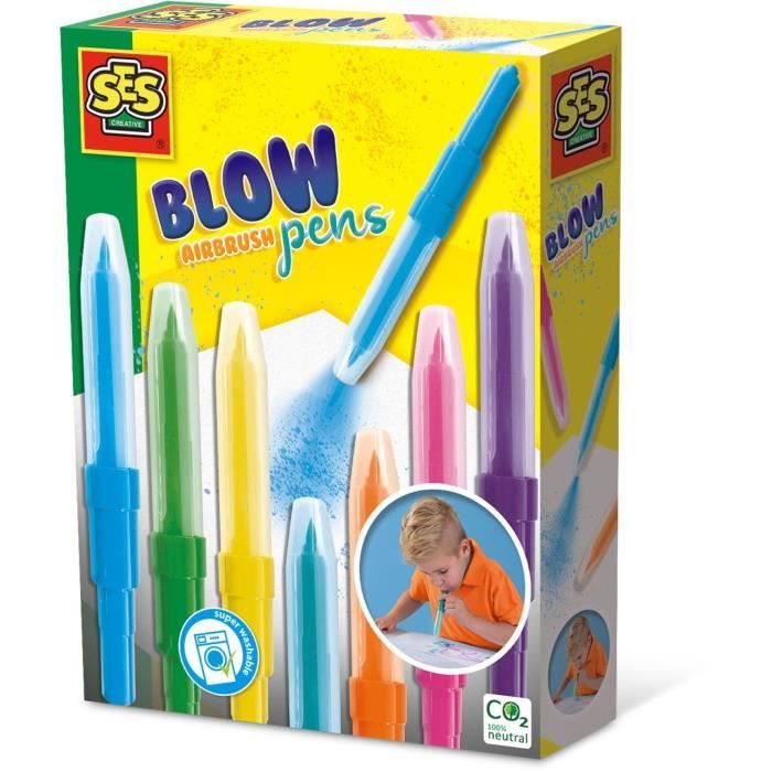 Blow airbrush pens