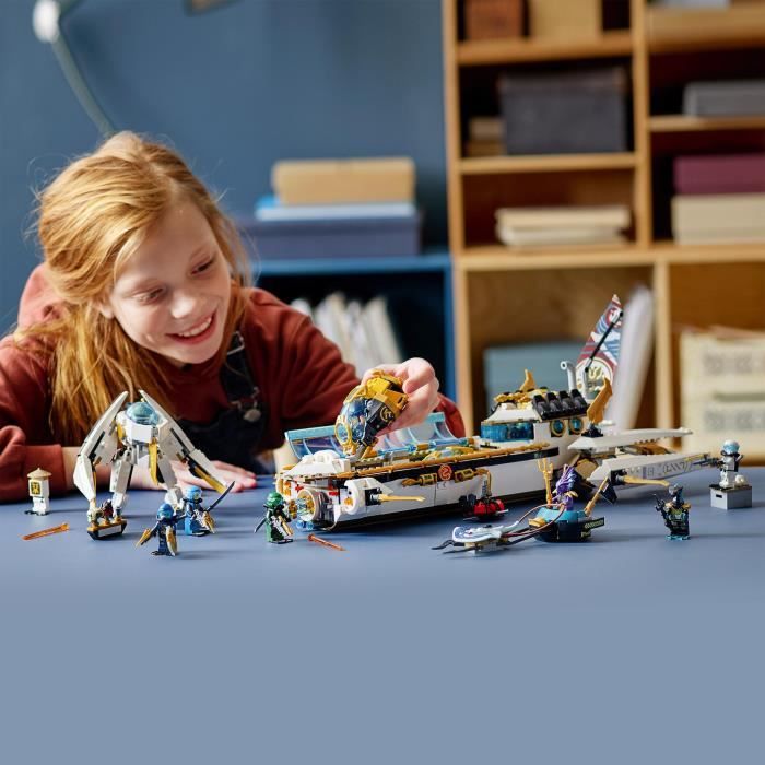 Lego 71756 Ninjago The Hydro Bounty - Sottomarino Con Minifigure Kai E Nya, Giocattolo Ninja Per Bambini Dai 9 Anni In su