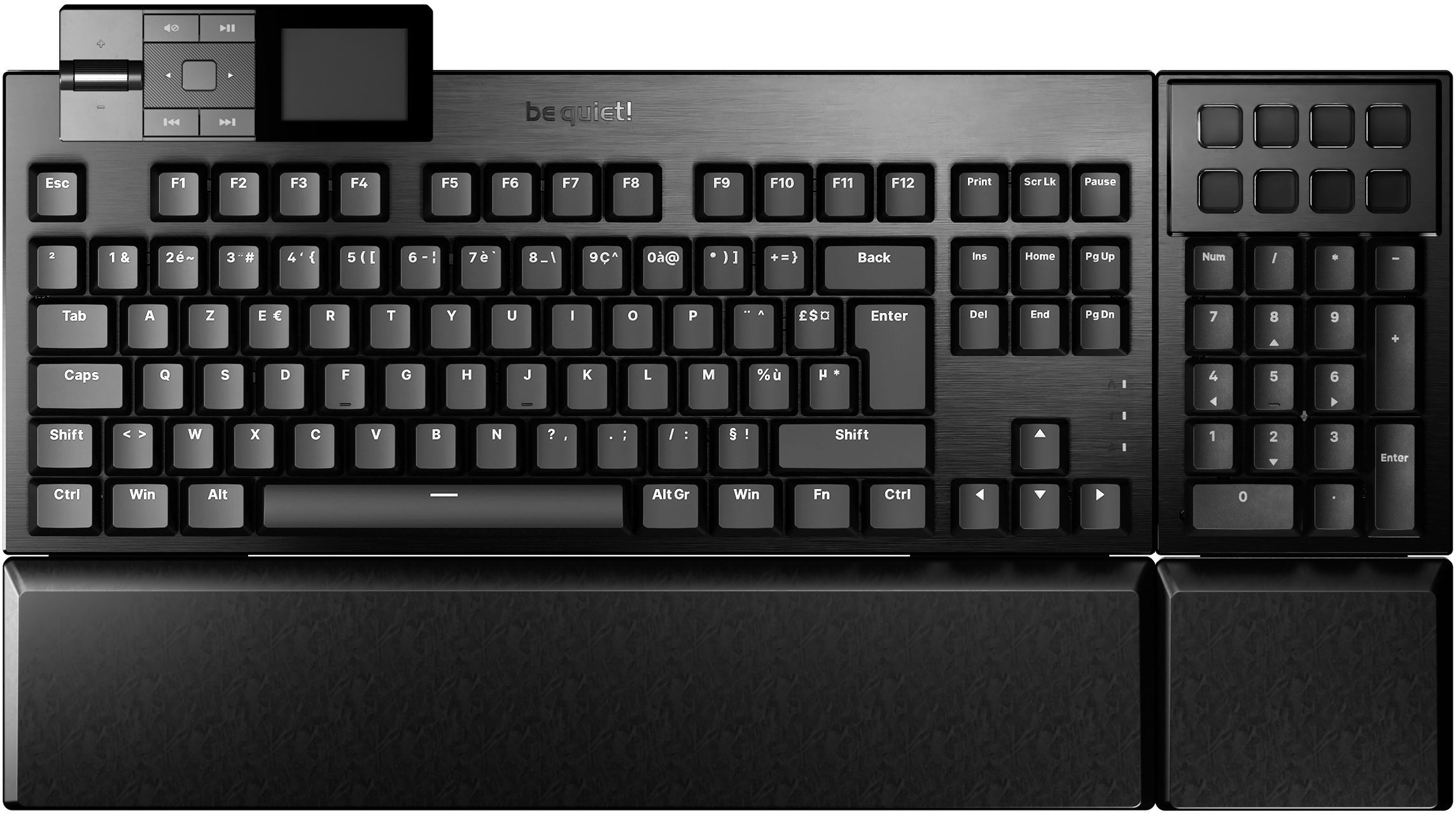 Clavier Mécanique Gamer Silent Tactile BE QUIET! Dark Mount FR ISO