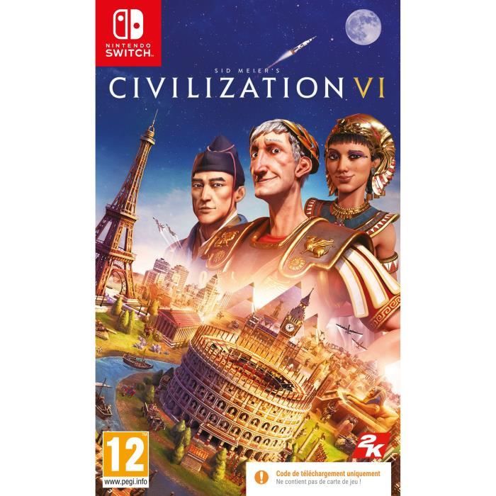 Civilization VI Jeu Nintendo Switch - Code in a box