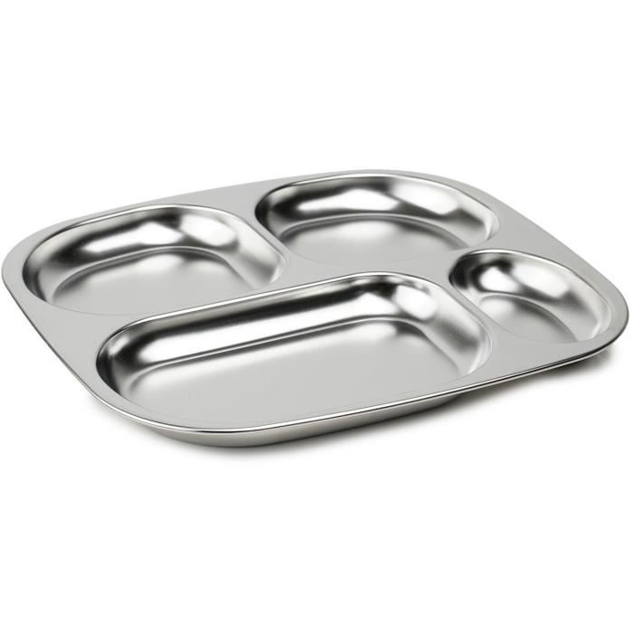 Vassoio a scomparti - THERMOBABY - 4 scomparti - Senza BPA - Acciaio inossidabile