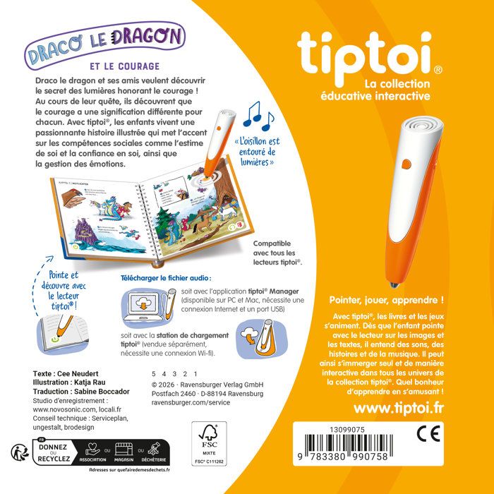 Image secondaire de Livre interactif Draco le dragon - Apprentissage des émotions pour enfants