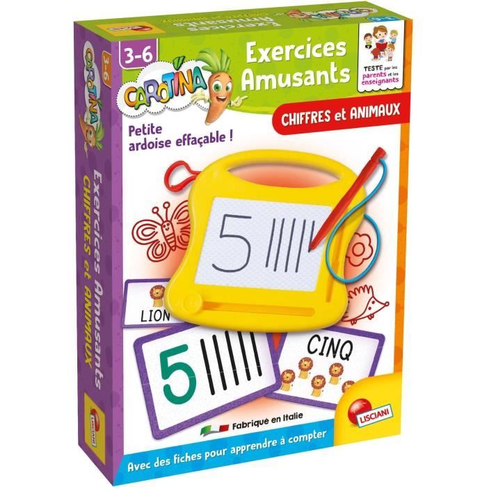 Calcoli - Mini lavagna magica - CAROTINA - Imparare i numeri