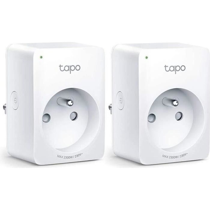 TP-Link Tapo Prise Connectée WiFi, compatible avec Alexa et Google Home, Commande Vocale, Contrôler a distance, Tapo P100(2-pack)